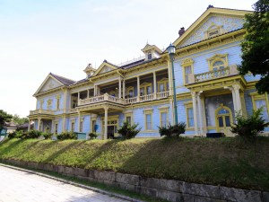 Hakodateku-Kokaido. Die alte "Public Hall" aus dem Jahre 1910. Hier wurden zudem Gäste der kaiserlichen Familie bei ihren Besuchen auf Hokkaido untergebracht.